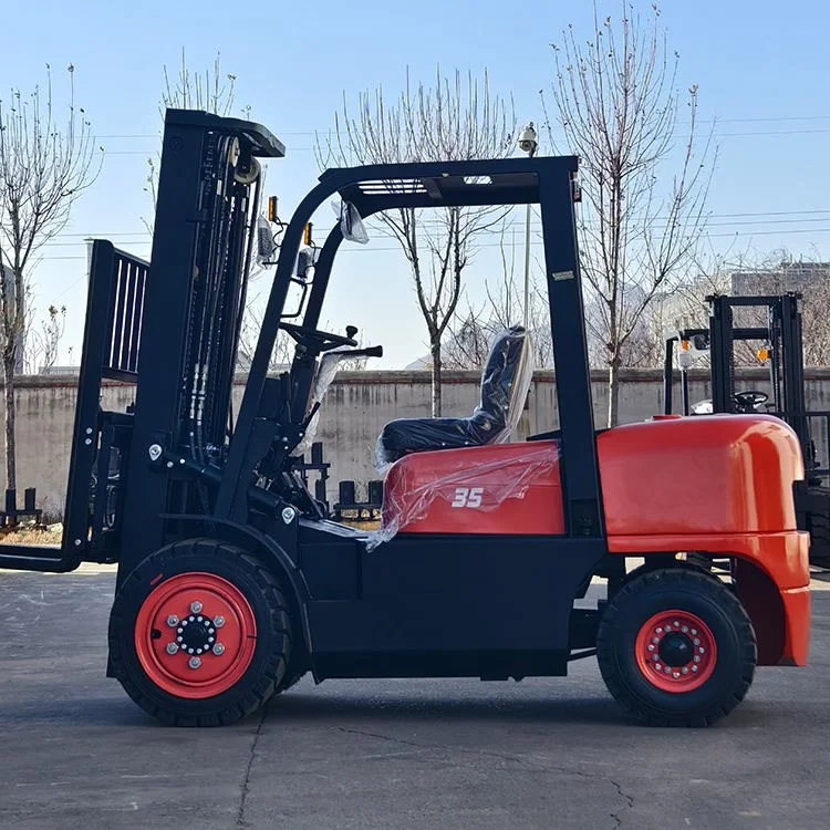 4 Wheels Quality 3.5ton Diesel Forklift with Different Attachments 1.5/2/2.5/3ton