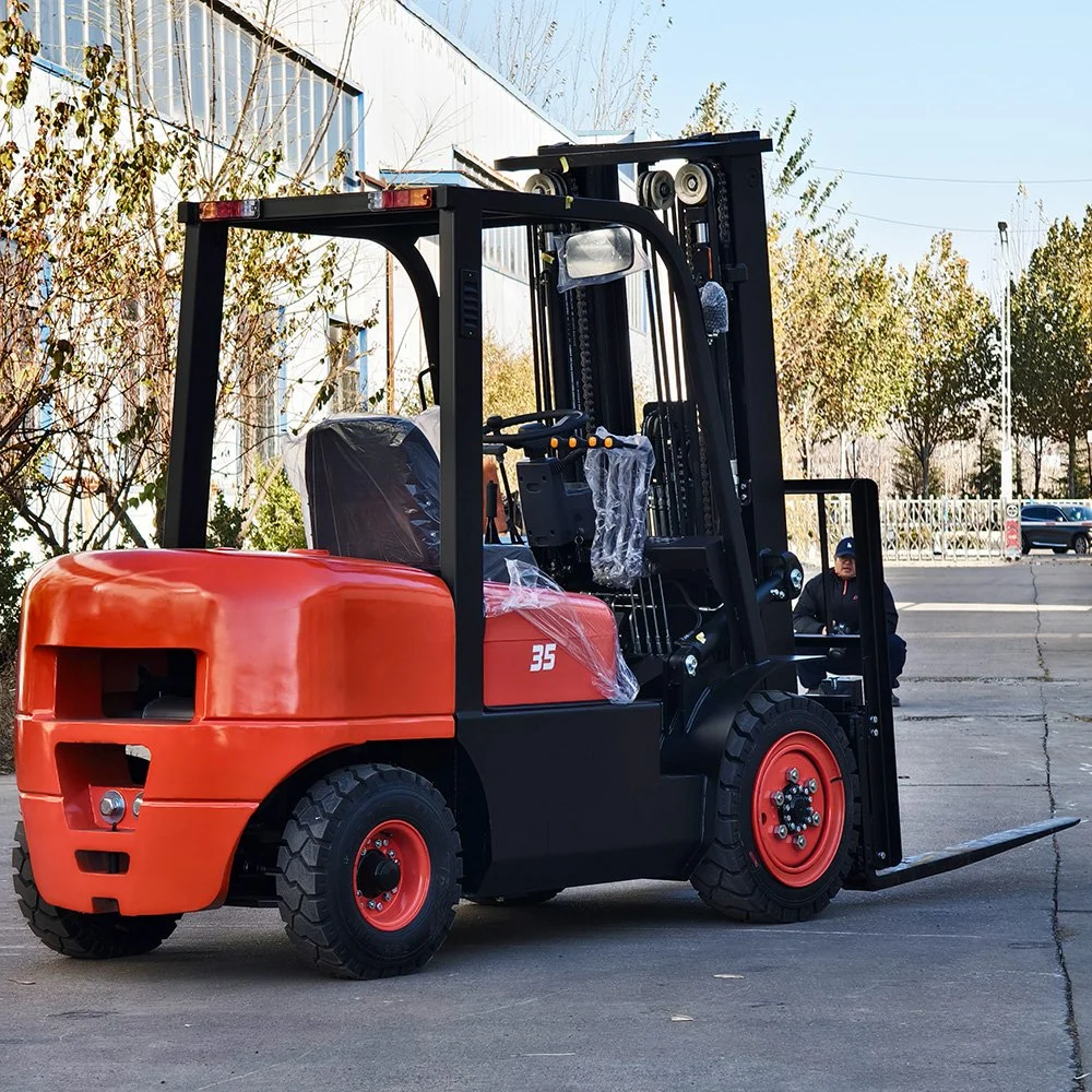 4 Wheels Quality 3.5ton Diesel Forklift with Different Attachments 1.5/2/2.5/3ton