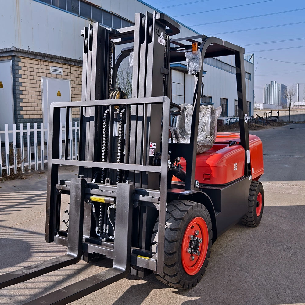 4 Wheels Quality 3.5ton Diesel Forklift with Different Attachments 1.5/2/2.5/3ton