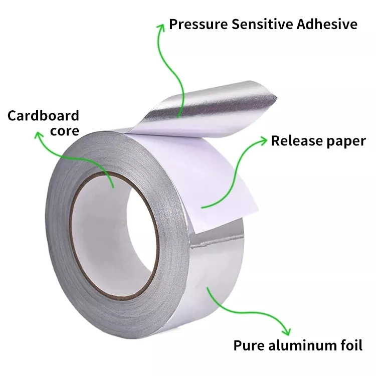 Anti-Corrosion Aluminum Foil Fibreglass Cloth Tape for Industrial Pipe