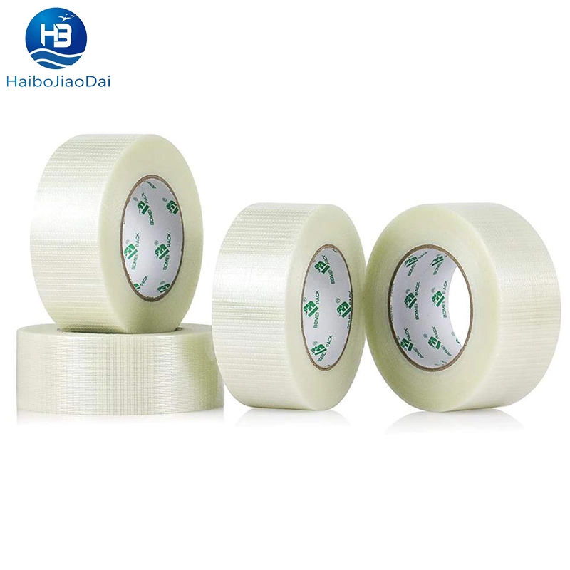 Fiberglass Filament Reinforced Strapping Self Adhesive Mono Straight High Tensile Strength Cross Weave Fiberglass Filament Tape