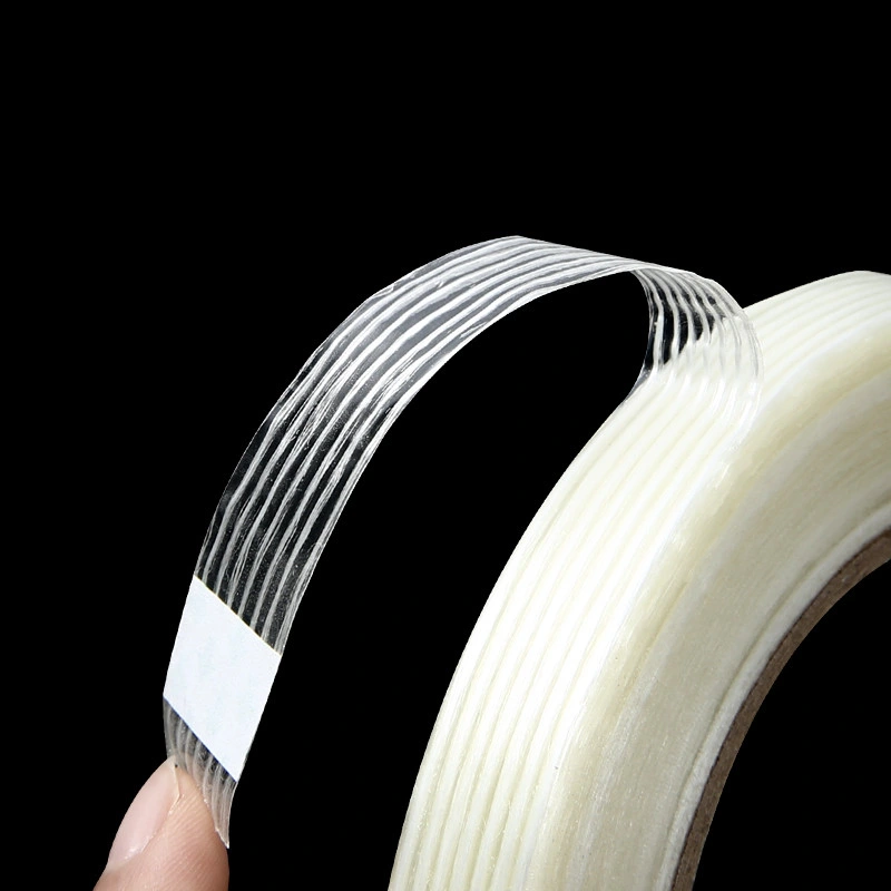 Transparent Strong Bidirectional Mesh Glass Fiber Tape High Temperature Industrial Heavy Binding Fixed Filament Tape