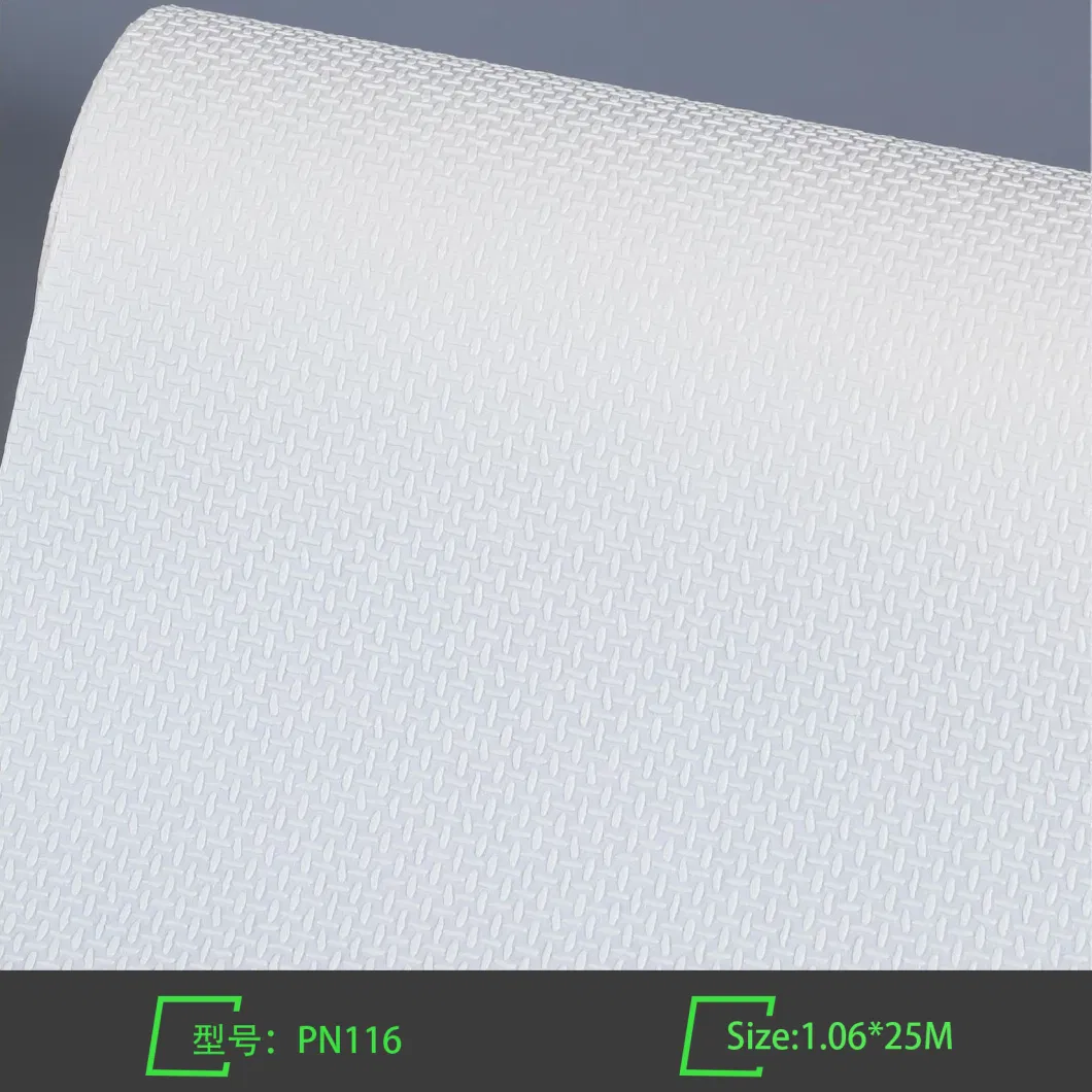 Fabric Grain Non-Woven Luxury White Textured Plain Vinyl Paintable Wallpaper