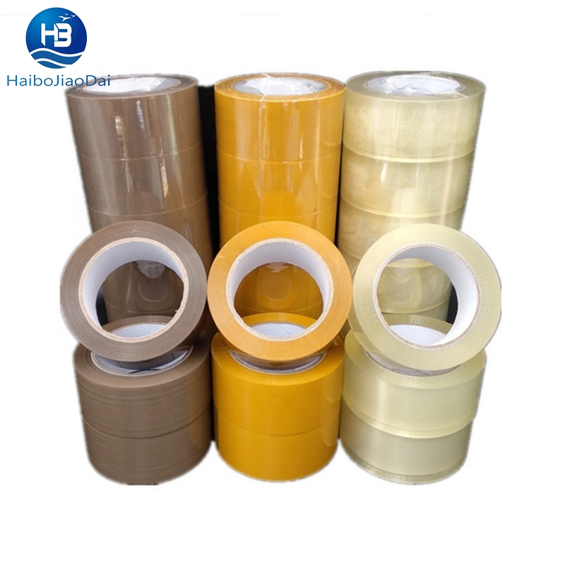 Silent Decorative Shipping OPP Fiberglass Packing Yellowish Transparent Super Clear Sellotape Tan Dark Colorful Buff Tape