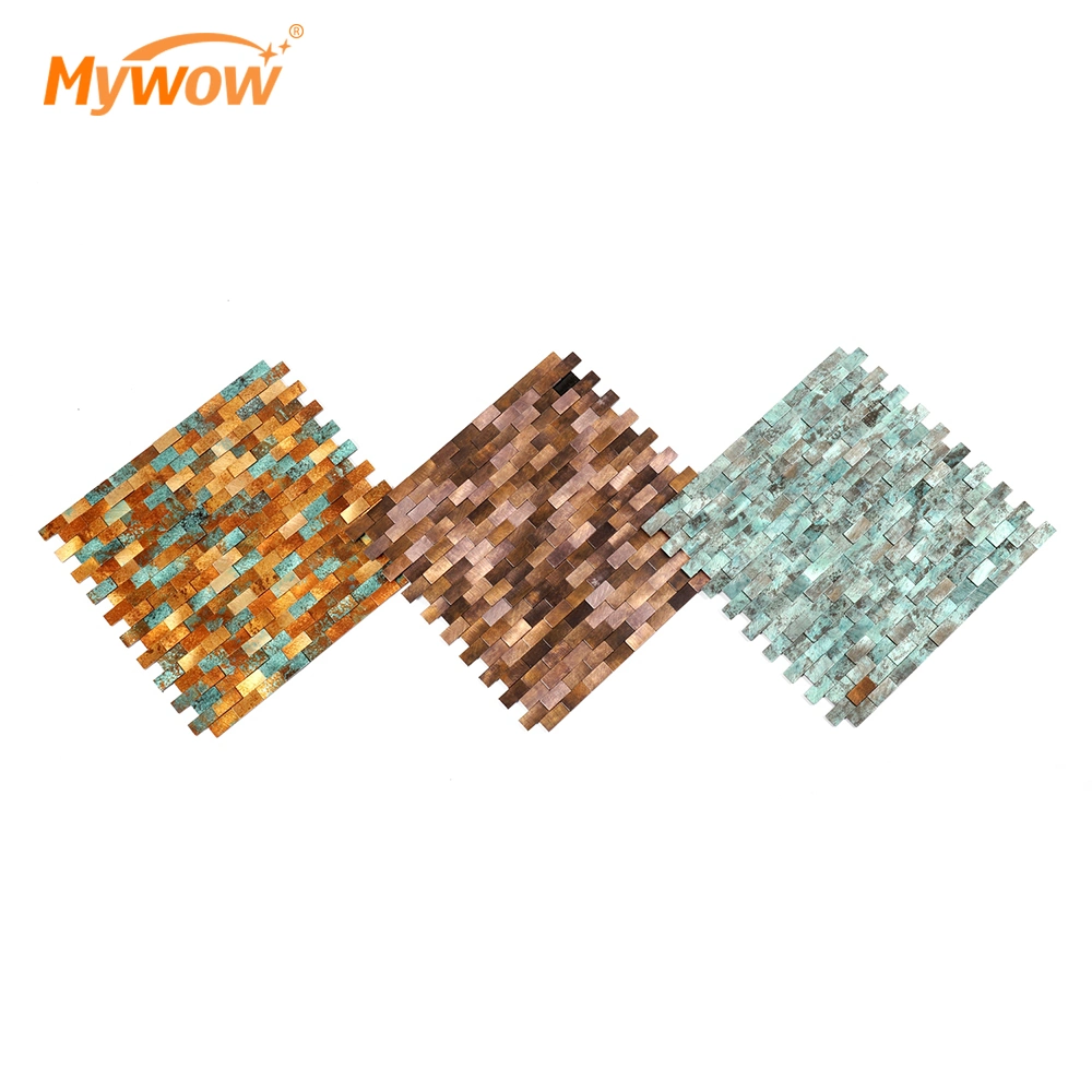 Mosaic Peel and Stick Backsplash Waterproof Self-Adhesive Sticker for Interior Decor