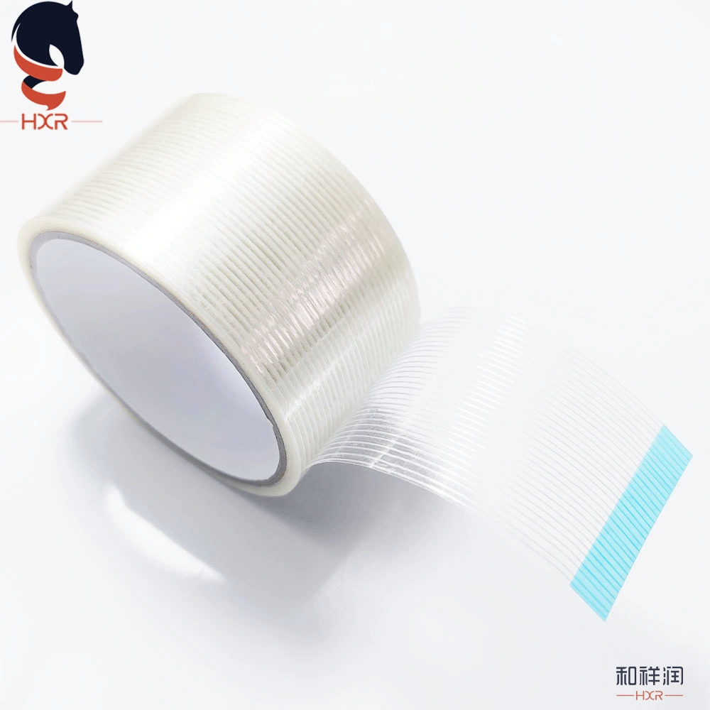 Clear Home Appliance Fiberglass Reinforced Packaging Filament Adhesive Tape