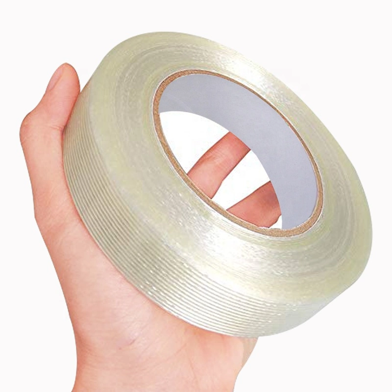 Waterproof Filament Reinforced Strapping Self Adhesive No Residue Fiberglass Tape