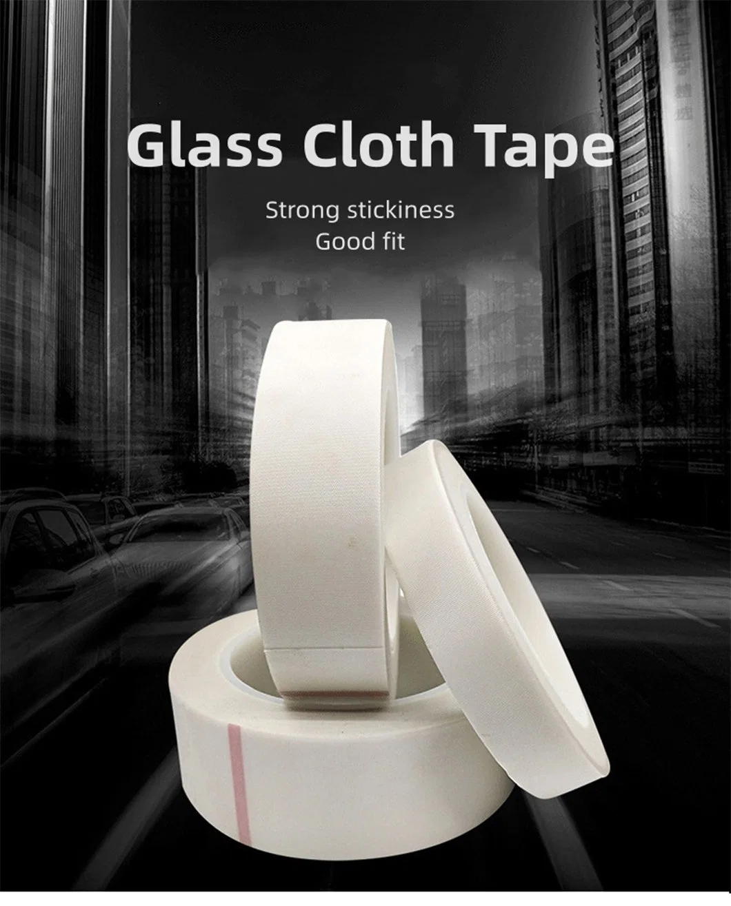 China High Quality Cross Weave Acrylic Fiber Strong Adhesive Bi-Directional Filament Tape