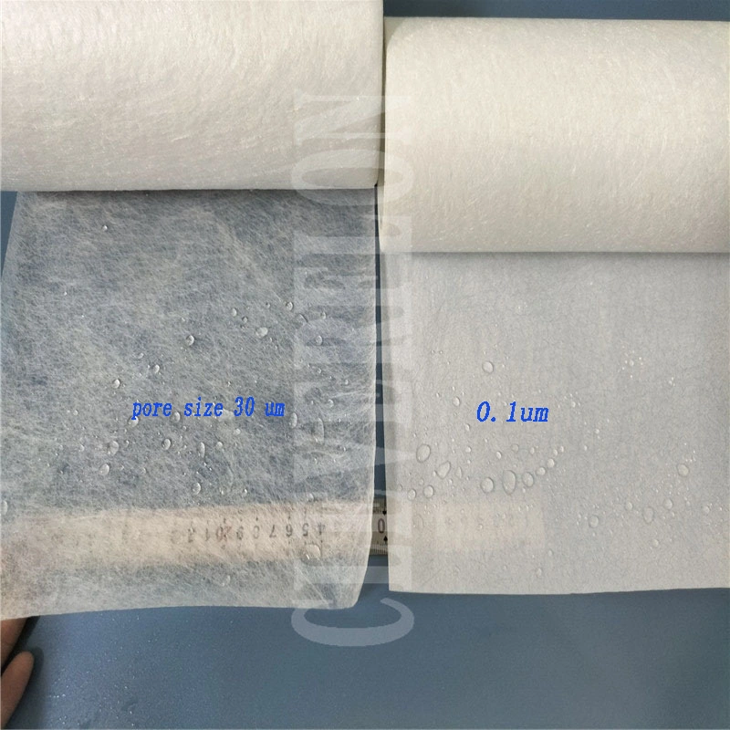 Waterproof Gas Permeable Hydrophobic PTFE Membrane Filter Rolls