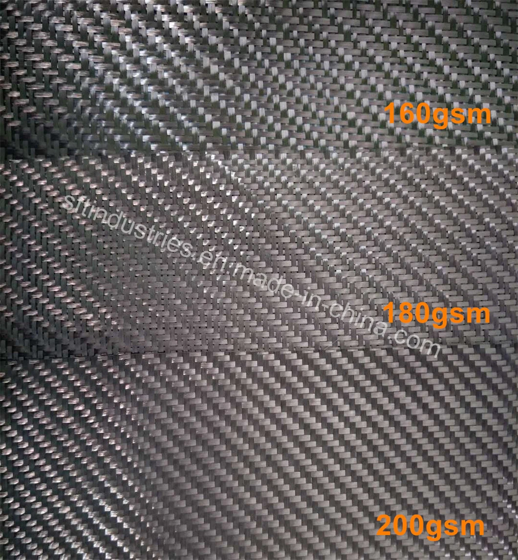 15mm Width Customized 260GSM Carbon Fiber Tape for FRP