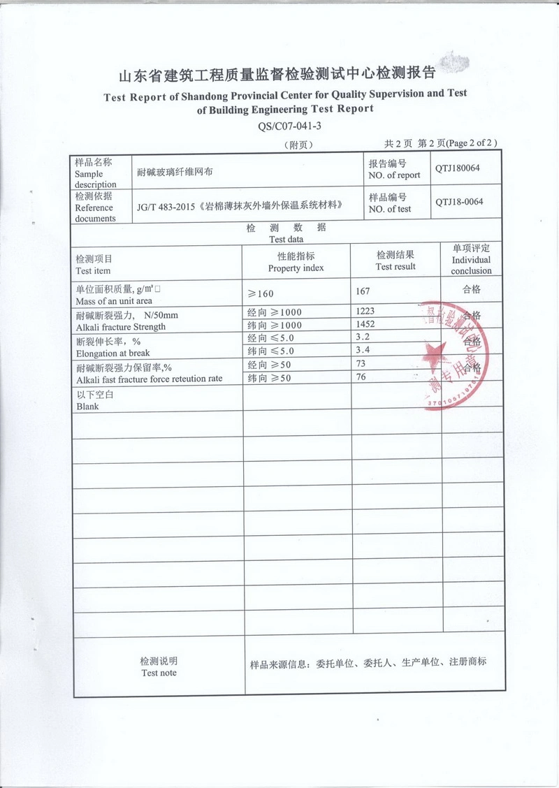 White Waterproofing Fiberglass Mesh for Roof 65g