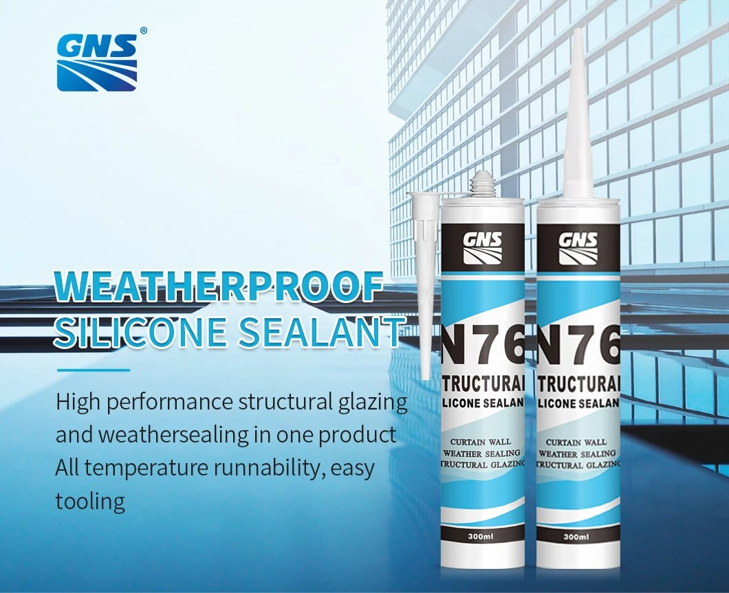 Gns N76 Structural Window Caulking General Purpose Neutral Silicone Sealant Used for Construction of Glass Curtain Walls