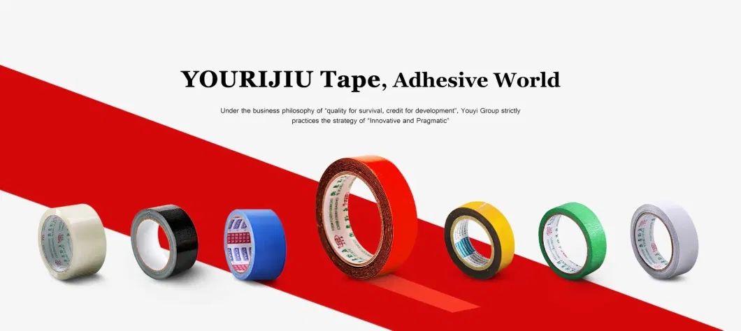 Yourijiu 48mm 50m Clear OPP Transparent Jumbo Roll Freezer Solvent BOPP Adhesive Tape for Refrigerator Carton Sealing Packaging