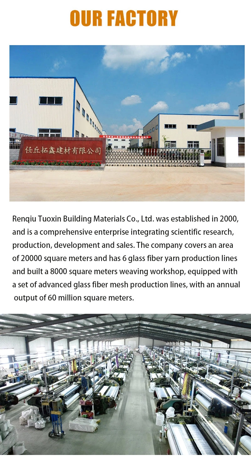 Alkali Resistant Eifs Fiberglass Mesh Reinforcing Mesh Manufacturers for External Wall