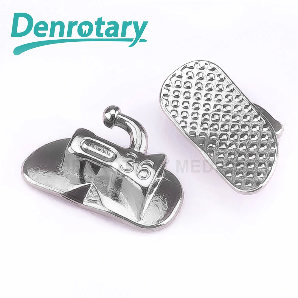 Dental Orthodontic Premolar Bicuspid Bands Welded with Brackets