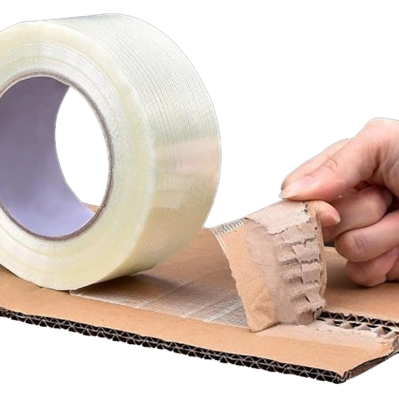 Wear Resisting Polyester Fiberglass Filament Self Adhesive Tape for Heavy Duty Packing