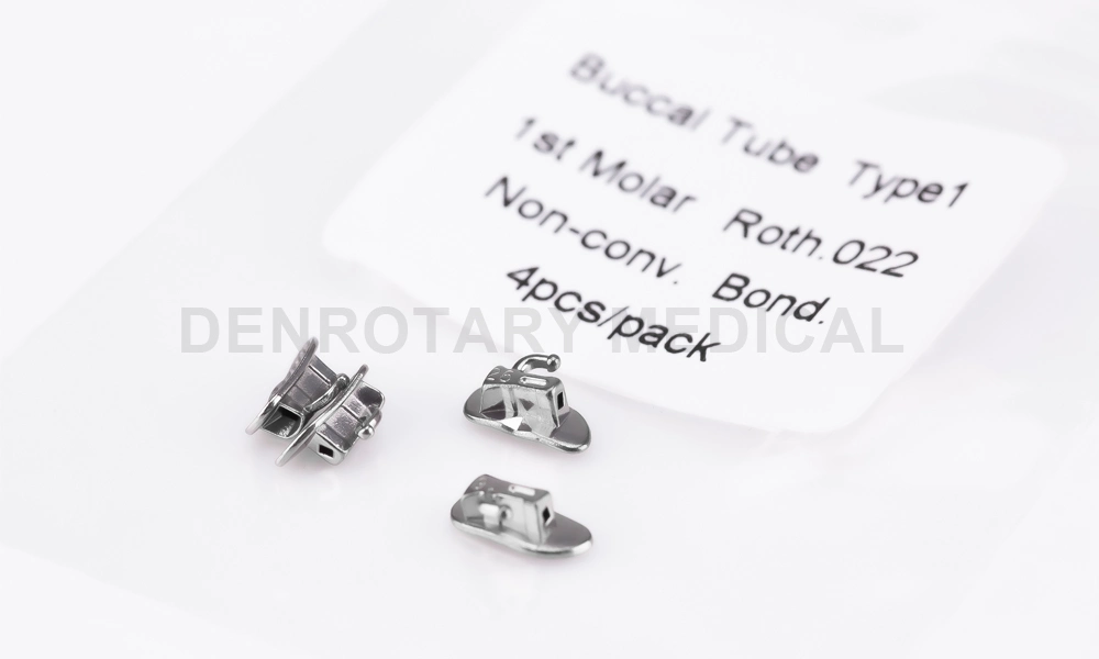 Dental Orthodontic Premolar Bicuspid Bands Welded with Brackets