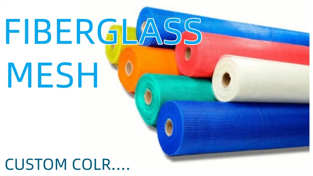 Fiberglass Mesh Supplier 56g 75g Fiberglass Marble Slab Fiber Glass Mesh Net with 0.6m to 2m Width and 200 or 300m Length