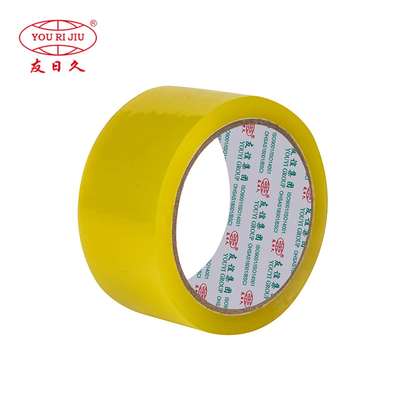 Yourijiu 48mm 50m Clear OPP Transparent Jumbo Roll Freezer Solvent BOPP Adhesive Tape for Refrigerator Carton Sealing Packaging