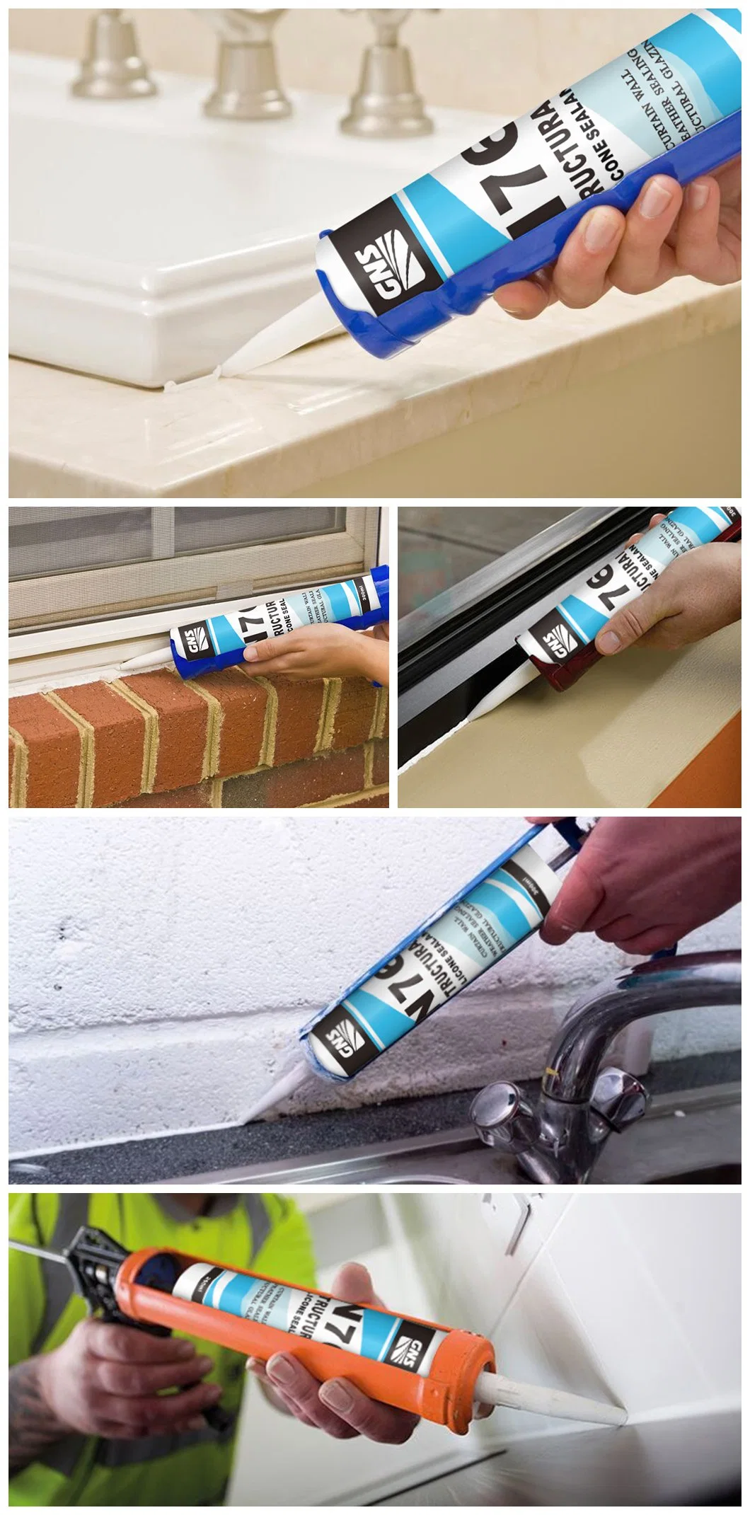 Gns N76 Structural Window Caulking General Purpose Neutral Silicone Sealant Used for Construction of Glass Curtain Walls