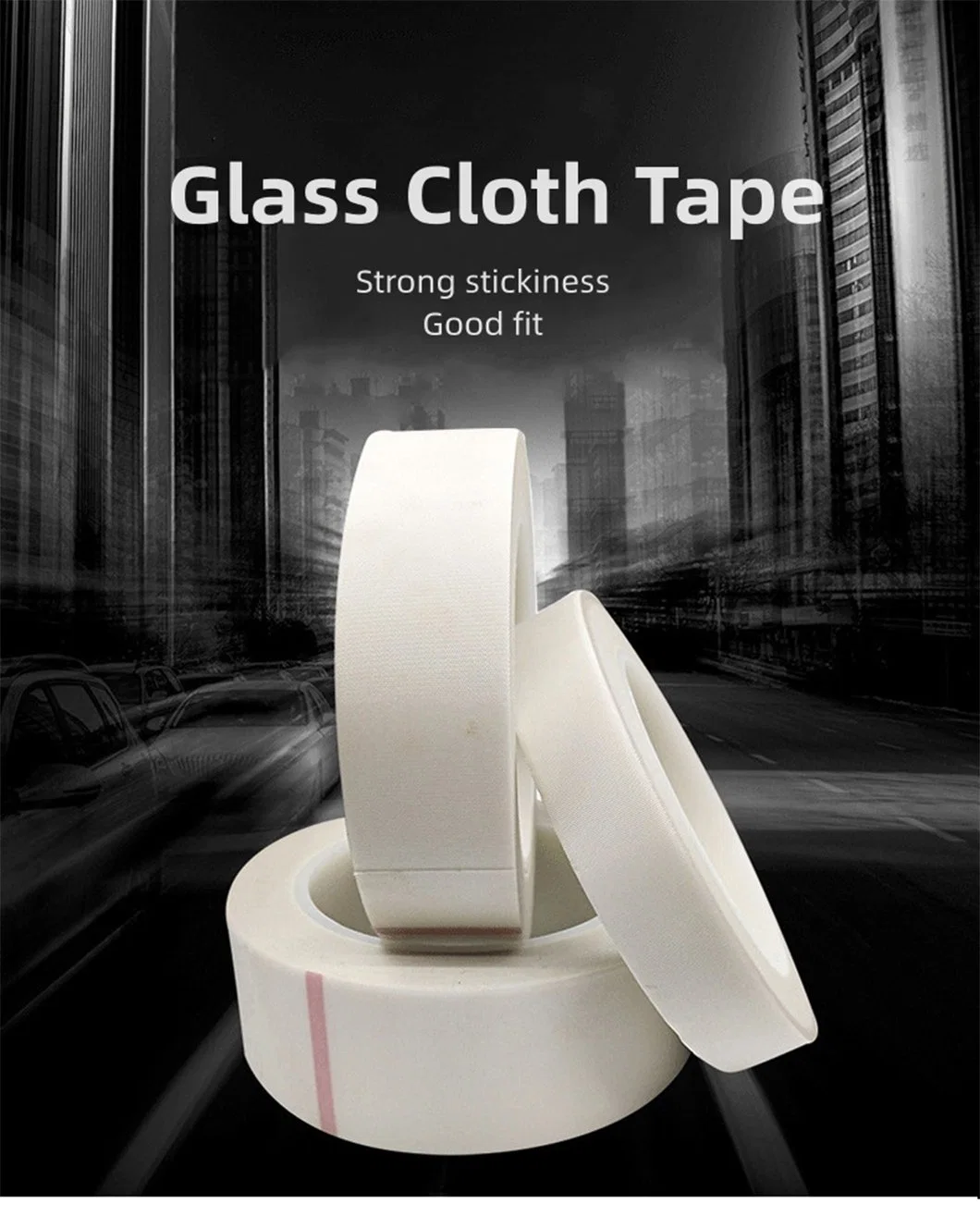 Filament Strapping Tape, Heavy Duty Transparent Reinforced Fiber Glass Tape