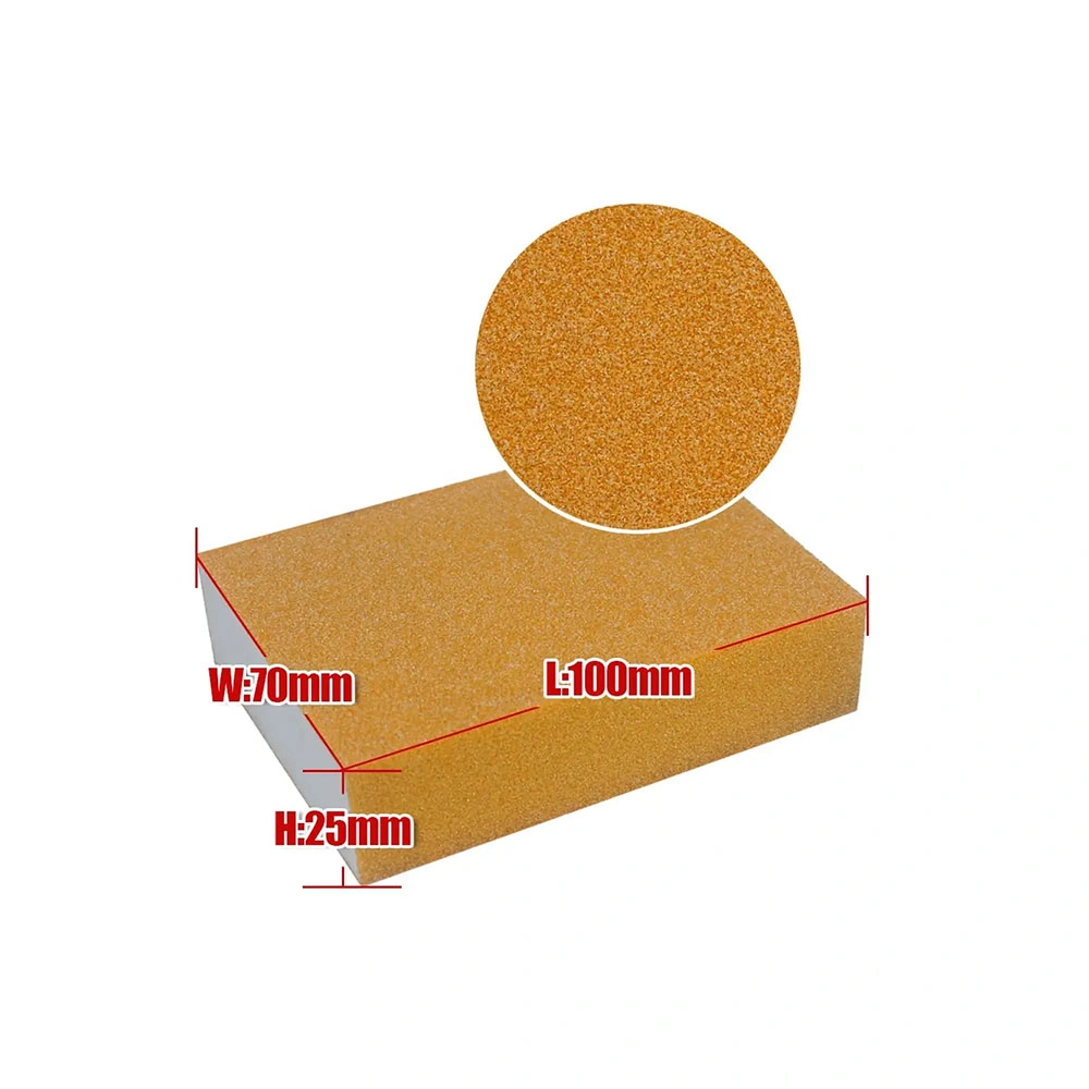 100X70X25mm Sponge Sanding Block Abrasive Washable and Reusable Abrasive Sponge Sand Kit