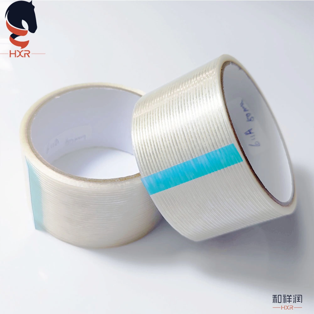 Transparent Self Adhesive Reinforced Strapping Fiberglass Filament Tape for Heavy Packing