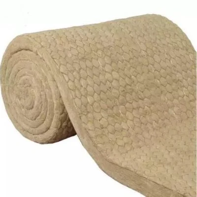 Wire Mesh Rock Wool Roll for Large Pipes 100kg/M&sup3;