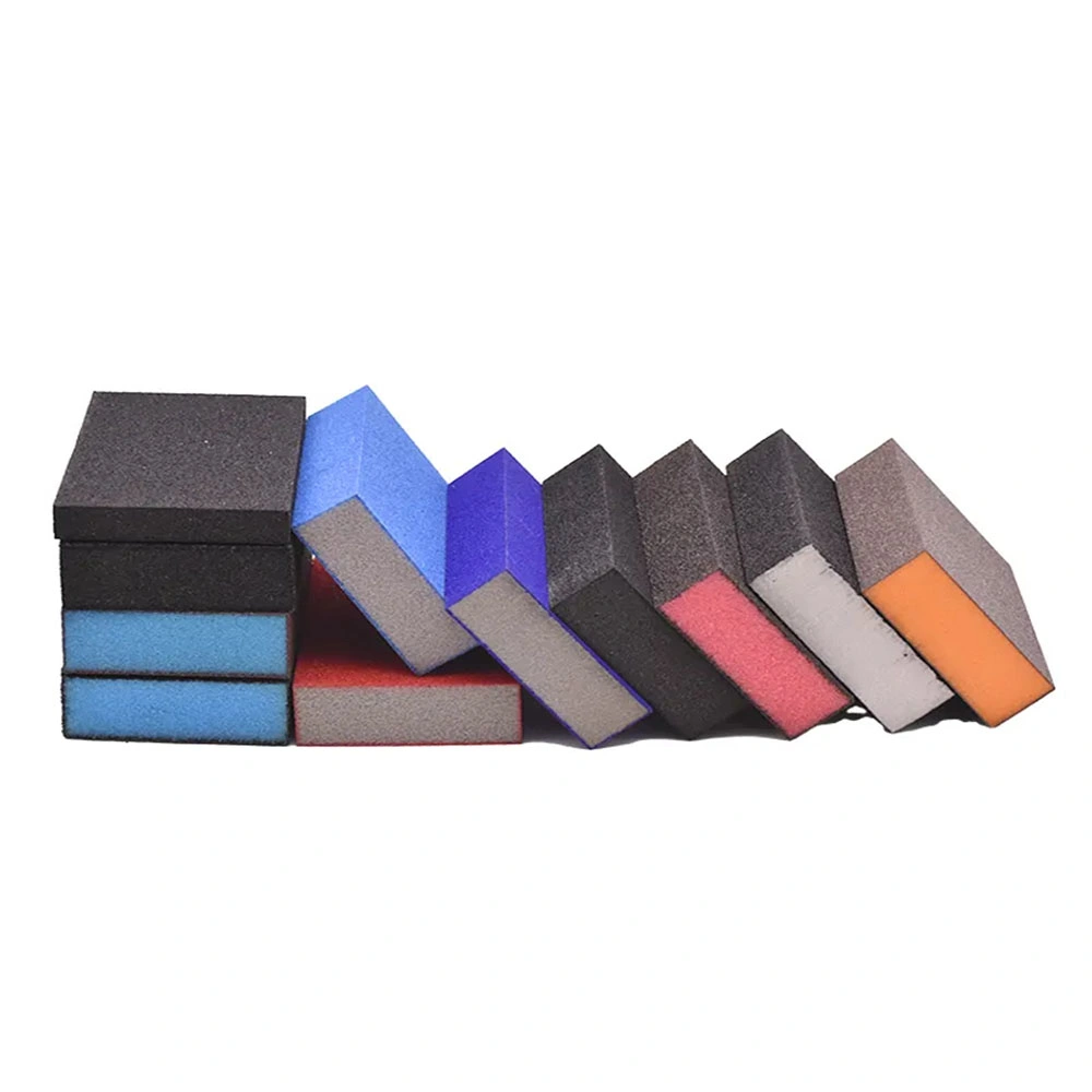 100X70X25mm Sponge Sanding Block Abrasive Washable and Reusable Abrasive Sponge Sand Kit