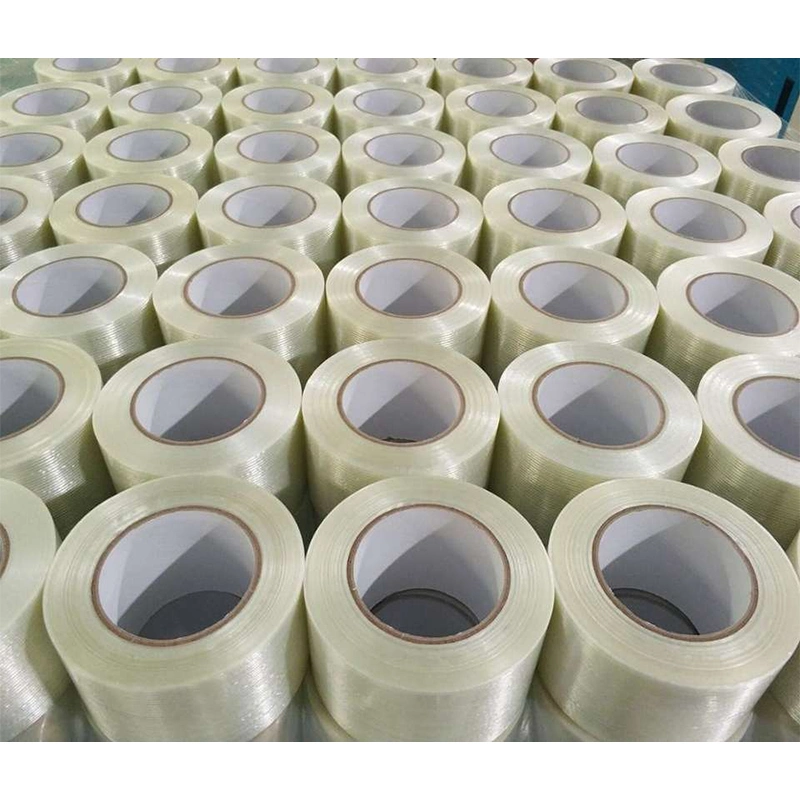 Packaging High Strength Fixing High Temperature Resistance Cross Weave Bi-Direction Fiber Glass Filament Adhesive Tape