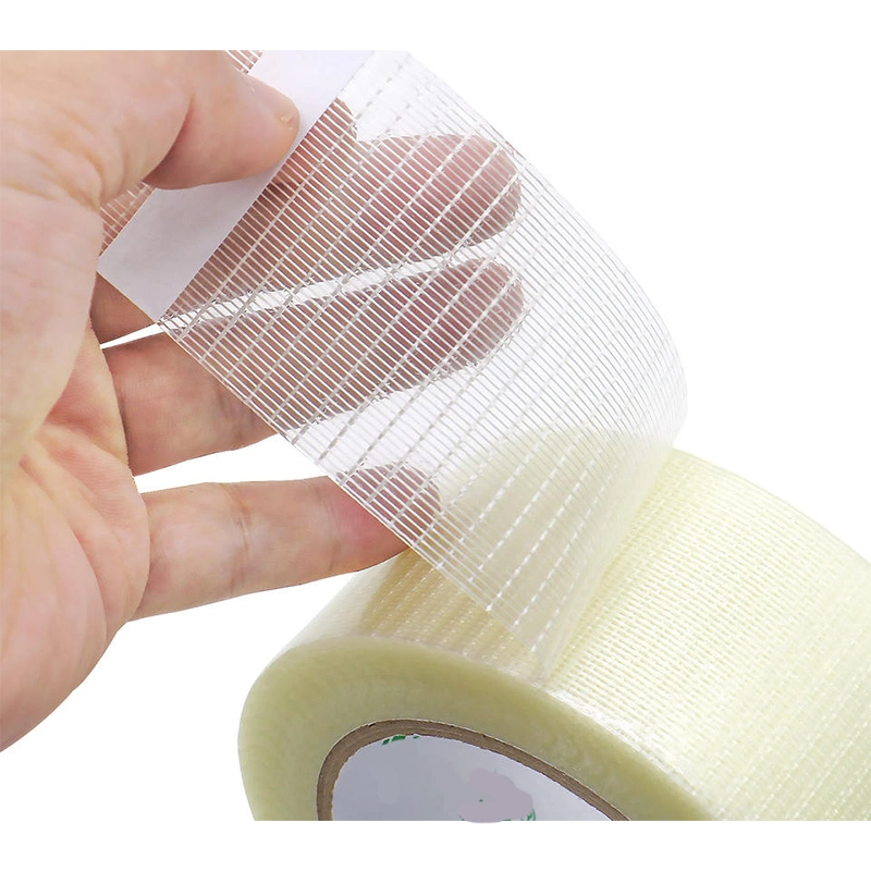 Packaging High Strength Fixing High Temperature Resistance Cross Weave Bi-Direction Fiber Glass Filament Adhesive Tape