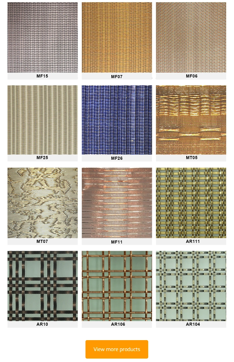 Higher Strength Decorative Metal Mesh Laminated Glass for Wall Coverings