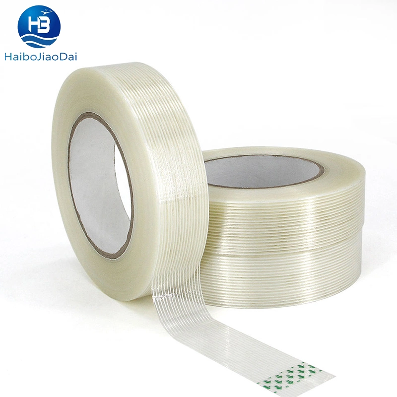 High Tensile Strength Cross Weave Fiberglass Filament Reinforced Heavy Duty Waterproof Mono Casting Fiber Glass Filament Tape