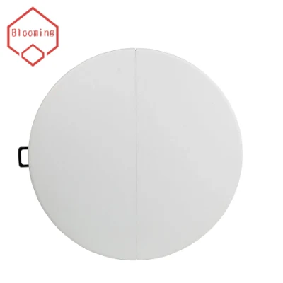 Outdoor 48 Inch Fold in Half White Plastic Round Folding Table for Banquet