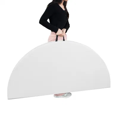 Heavy Duty 60 Inch Portable Fold in Half Plastic Round Folding Tables for Wedding Party