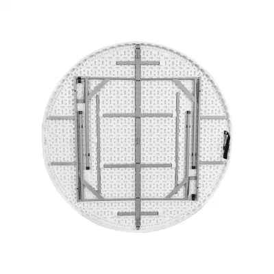 Heavy Duty 60 Inch Portable Fold in Half Plastic Round Folding Tables for Wedding Party