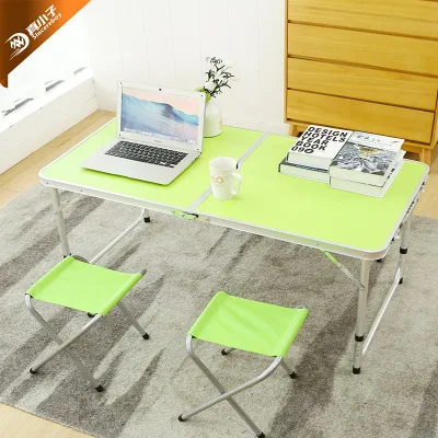  Outdoor Folding Table Aluminum Alloy Picnic Table and Chair Portable Simple Table