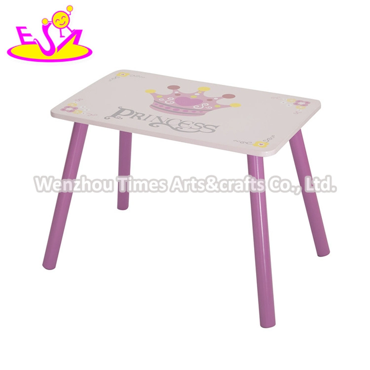 New Design Princess Wooden Children Desk and Chair Set for Girls W08g247