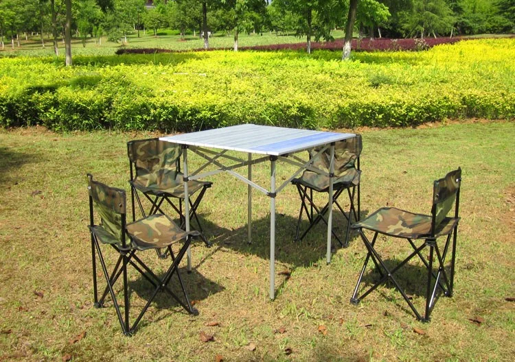 Portable Aluminum Picnic Outdoor Picnic BBQ S Size Folding Table