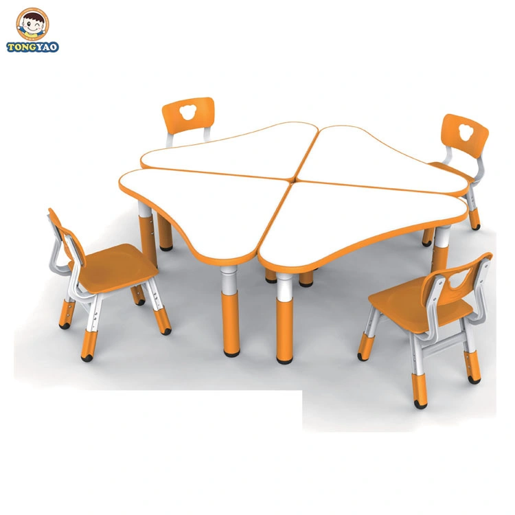 Wholesale Price High Quality School Plastic Folding Kindergarten Kids Table and Chair Set