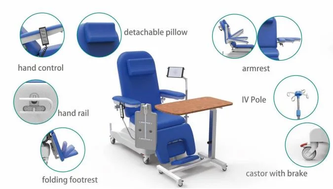 Professional Equipment Medical Hemodialysis Therapy Chair (ME-340)