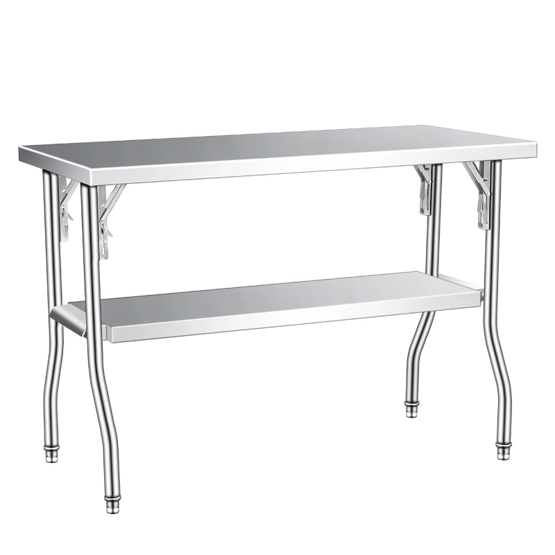 1400mm Stainless Steel Square Round Tube Folding Work Table