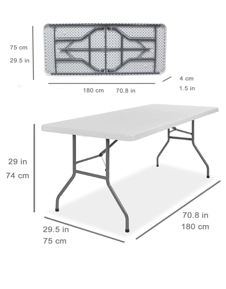 2023 Wholesale Factory High Quality Fold Plastic Dining Table