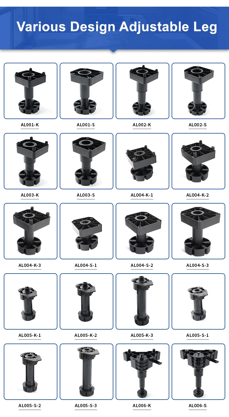 Cabinet Leg 90-180mm Adjustable Lege Foldable Plinth Kitchen Feet