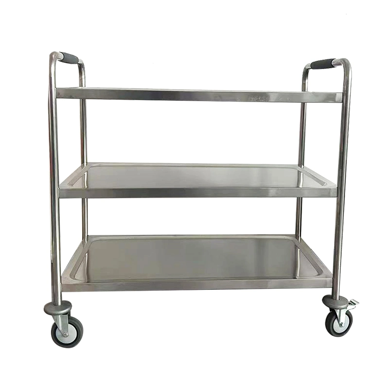 Hot Selling Commercial Kitchen Stainless Steel Folding Workbench Fast Food Equipment Two Tier Stainless Work Table