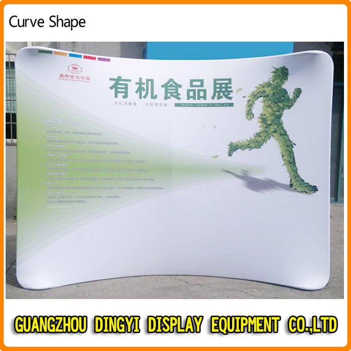 10 FT Curve Shape Portable Aluminum Stand Tension Fabric Display Banner Stand