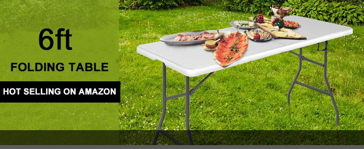 Hot Sale Outdoor 6FT Plastic HDPE Folding Long Table