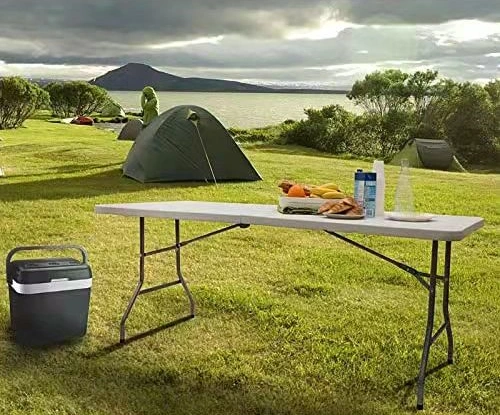 Small Folding Table HDPE Foldable Table Outdoor Picnic Foldable Table