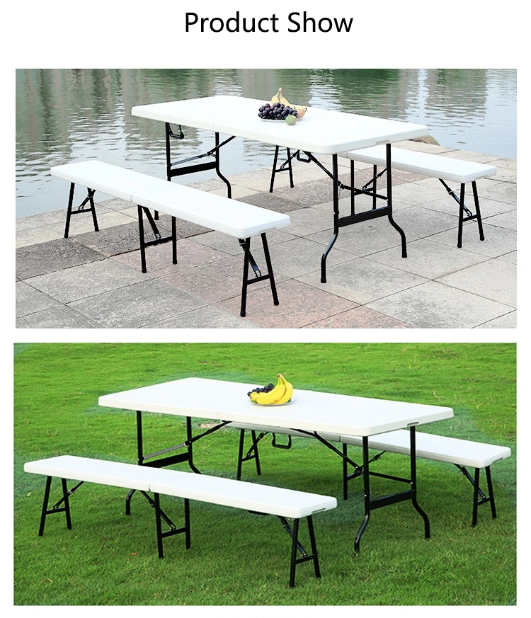 Portable Folding Long Narrow Tables for Outdoor Events