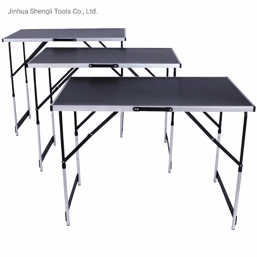 Adjustable Folding Work Table in Aluminium for Wallpaper 300 X 60 Cm Folding Camper Camping Picnic Table